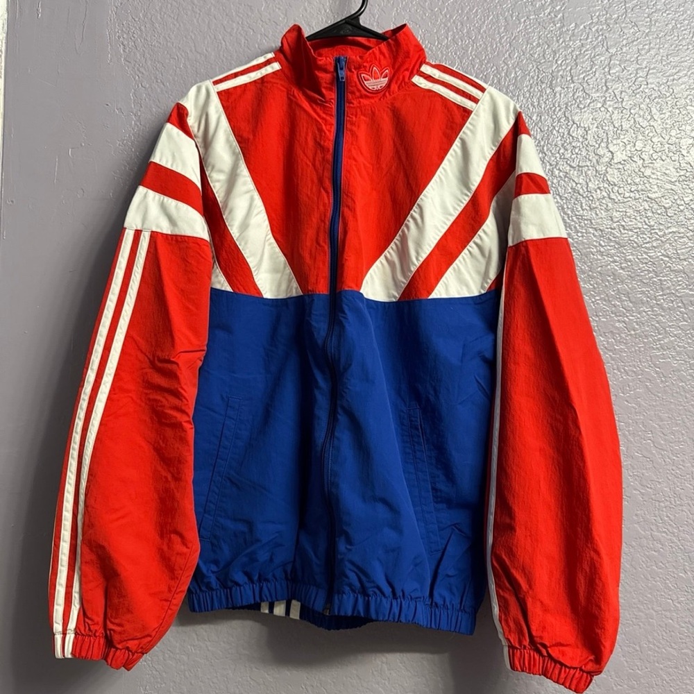 Adidas Red and Blue Track Jacket